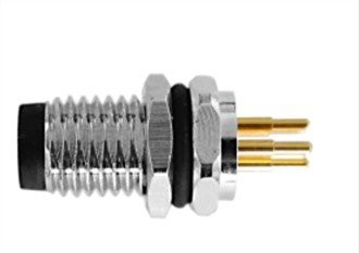 M8 수 패널 전면 고정 A- 코딩 4PIN
