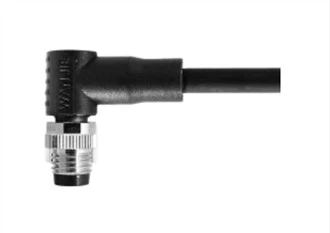 M8 수 직각 UnShield A-코딩 4PIN PVC 3.0M M8X1.0