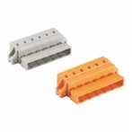 고정 구멍이 있는 수 플러그형 커넥터 7.5/7.62mm